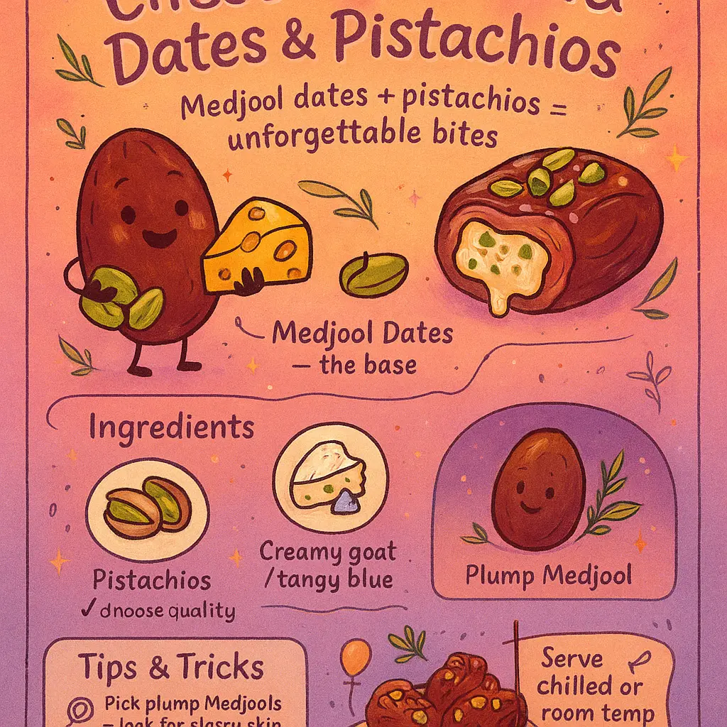 dates and cheese - Pistachios