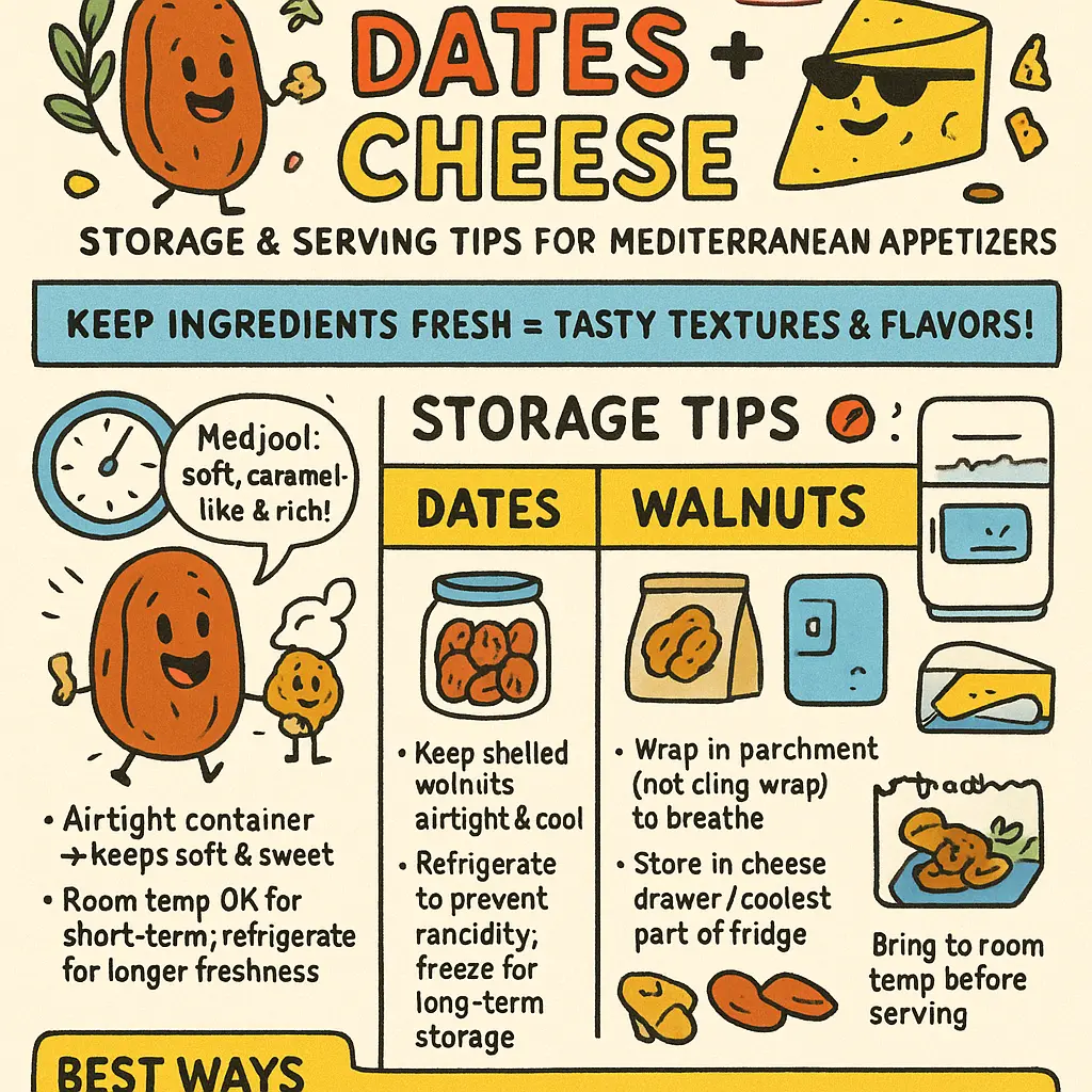 dates and cheese - Walnuts