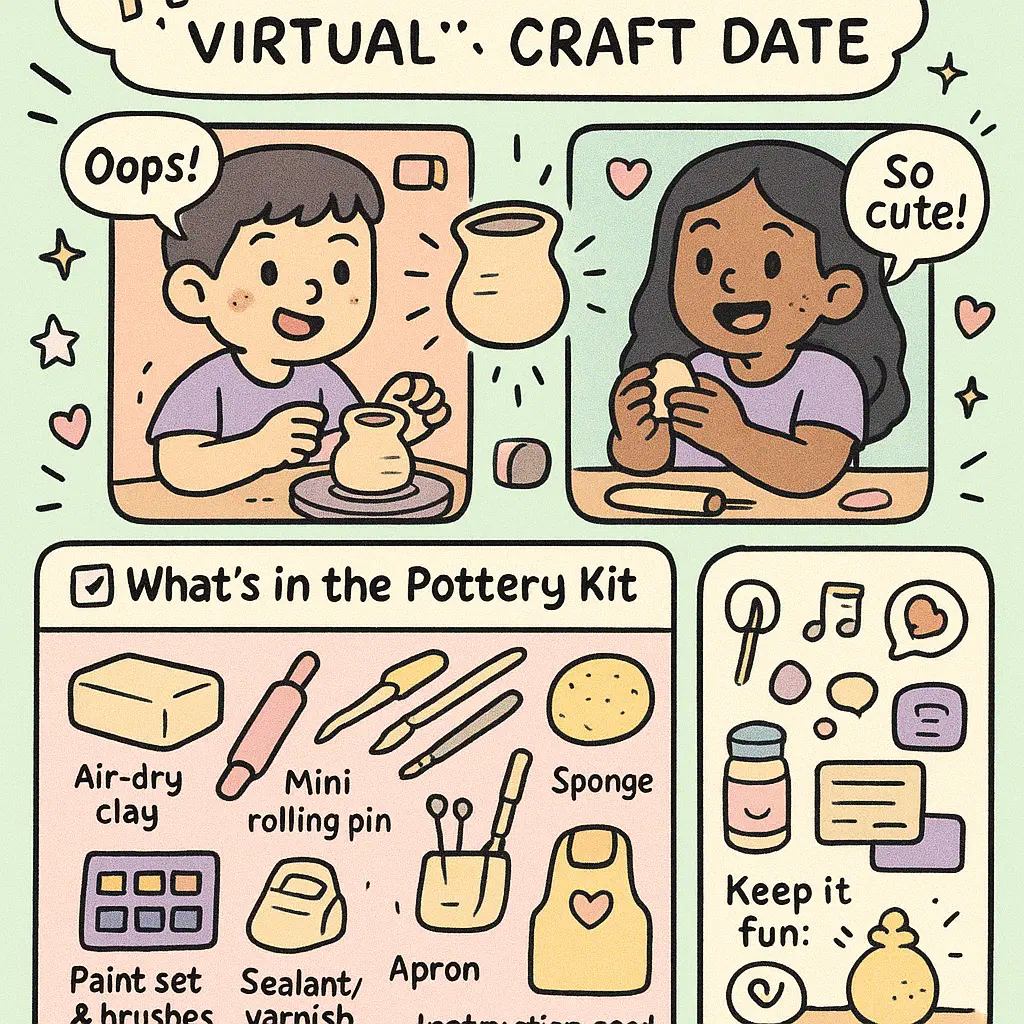 craft date ideas - Pottery