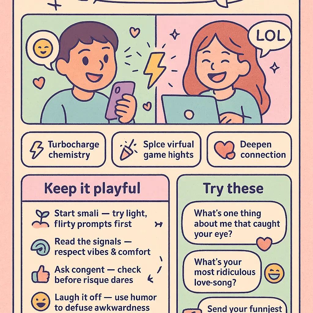 talk flirt dare questions online - Relationship