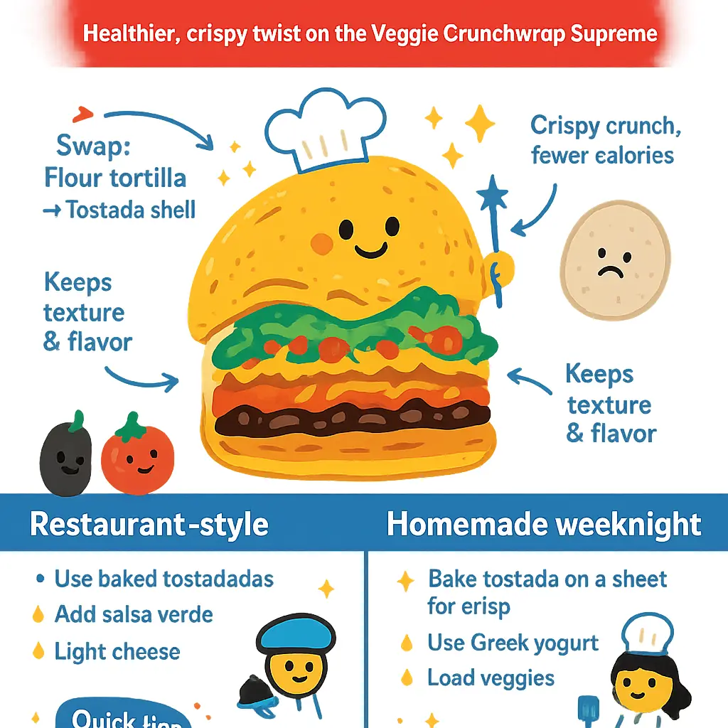 veggie crunchwrap supreme - Tostada