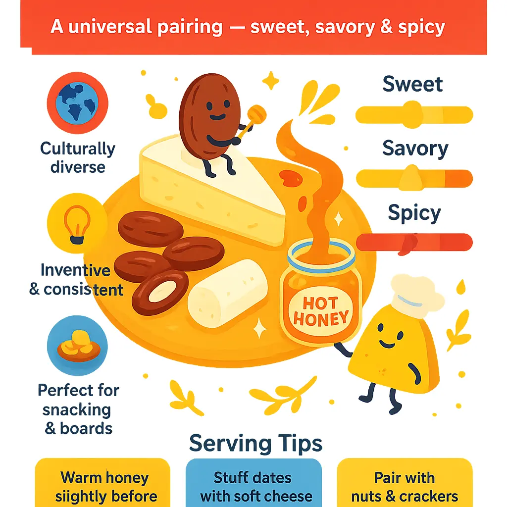 dates and cheese - Honey