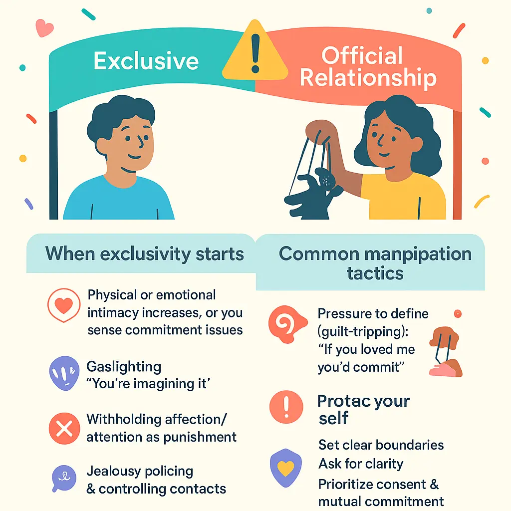 exclusive but not in a relationship - Manipulation