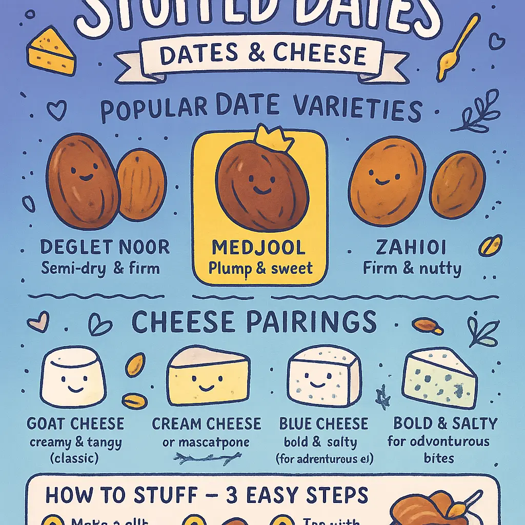 dates and cheese - Stuffed
