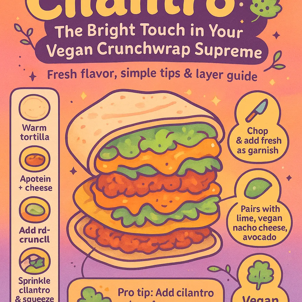 veggie crunchwrap supreme - Cilantro