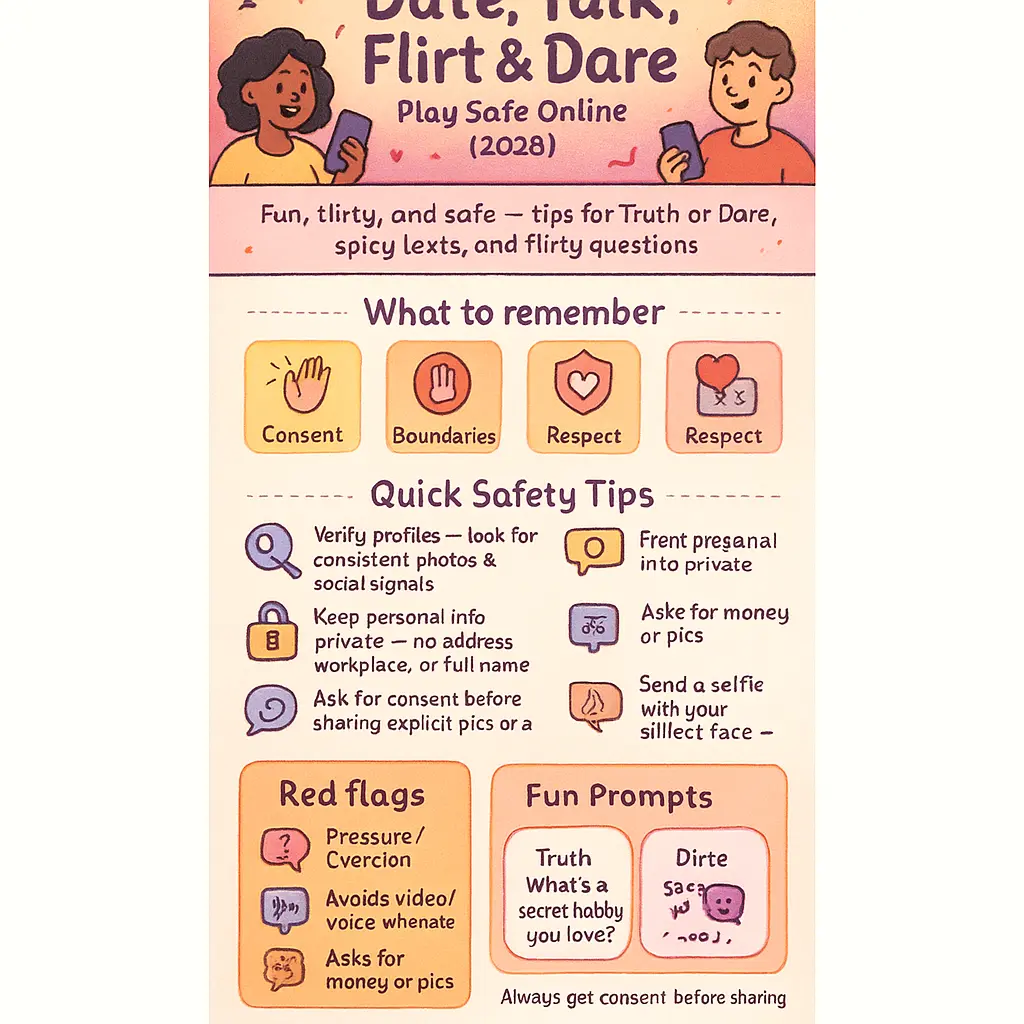 talk flirt dare questions online - Date