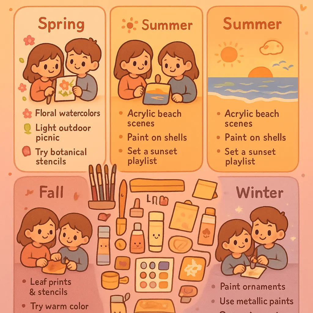 craft date ideas - Painting