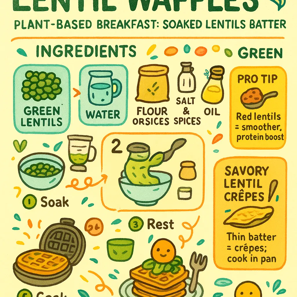 lentil waffles - Lentils