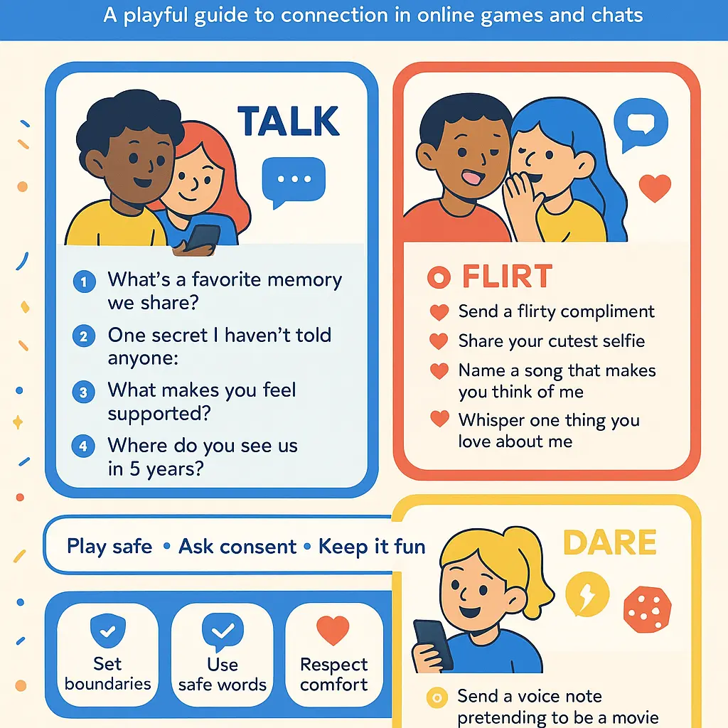 talk flirt dare questions online - Intimacy