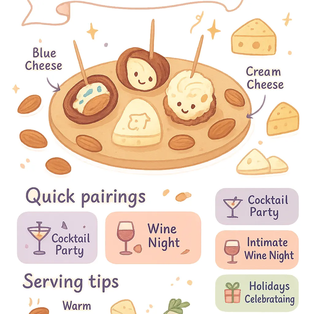 dates and cheese - Almonds