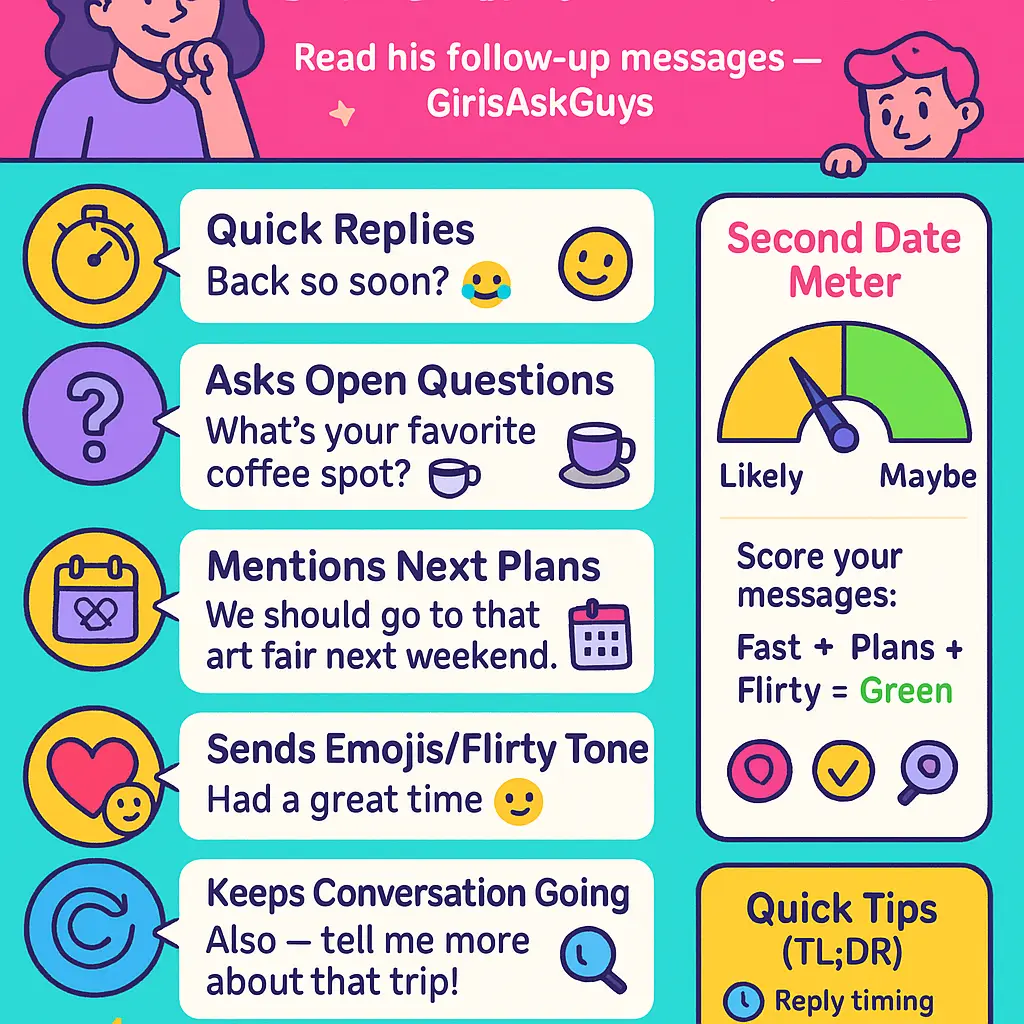 will he ask me on a second date - GirlsAskGuys