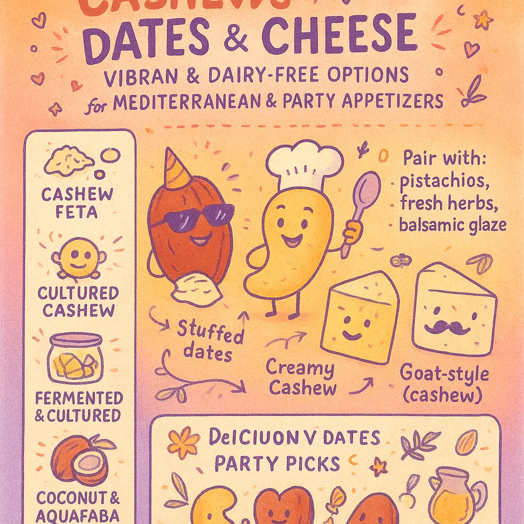 dates and cheese - Cashews